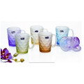 Frosted Glass Cup Color Glass Mug with Decal Kb-Jh06197